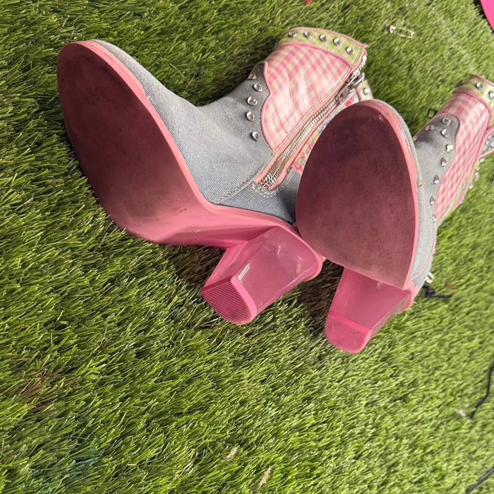 Dollskill On The Road Patchwork Cowboy Boots. - image 4